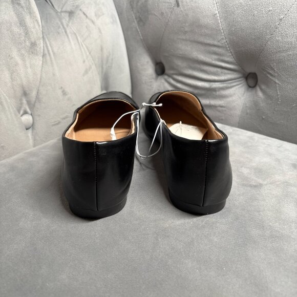 NWT A New Day Black Faux Leather Pointed Toe Loafers – Women’s Size 8.5 - Picture 4 of 8